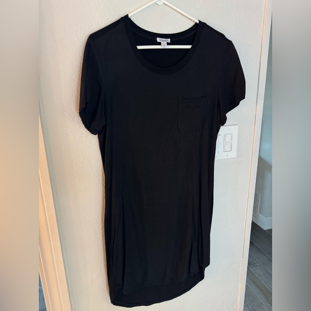 Splendid Navy stretch pocket tee dress, Medium